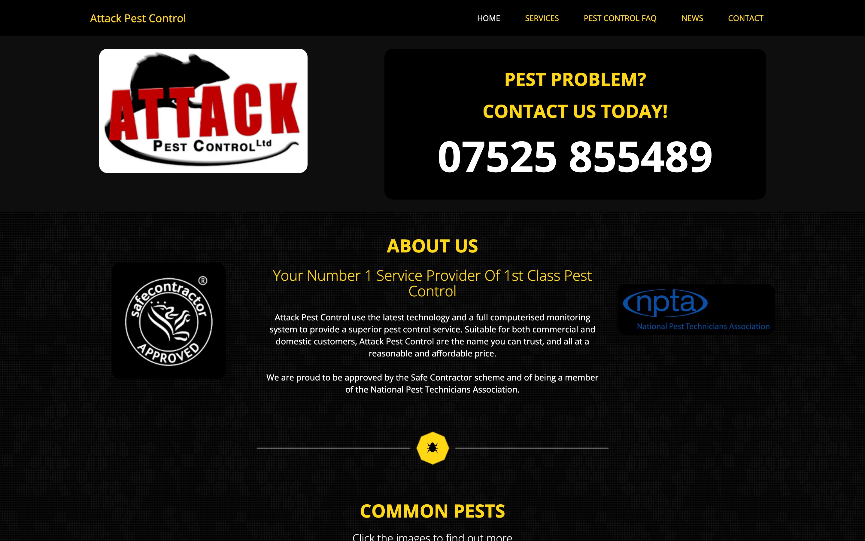 Attack Pest Control project